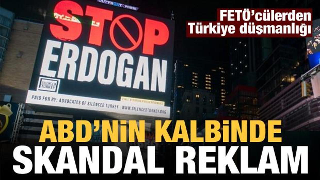 New York sokaklarında skandal Erdoğan reklamları!