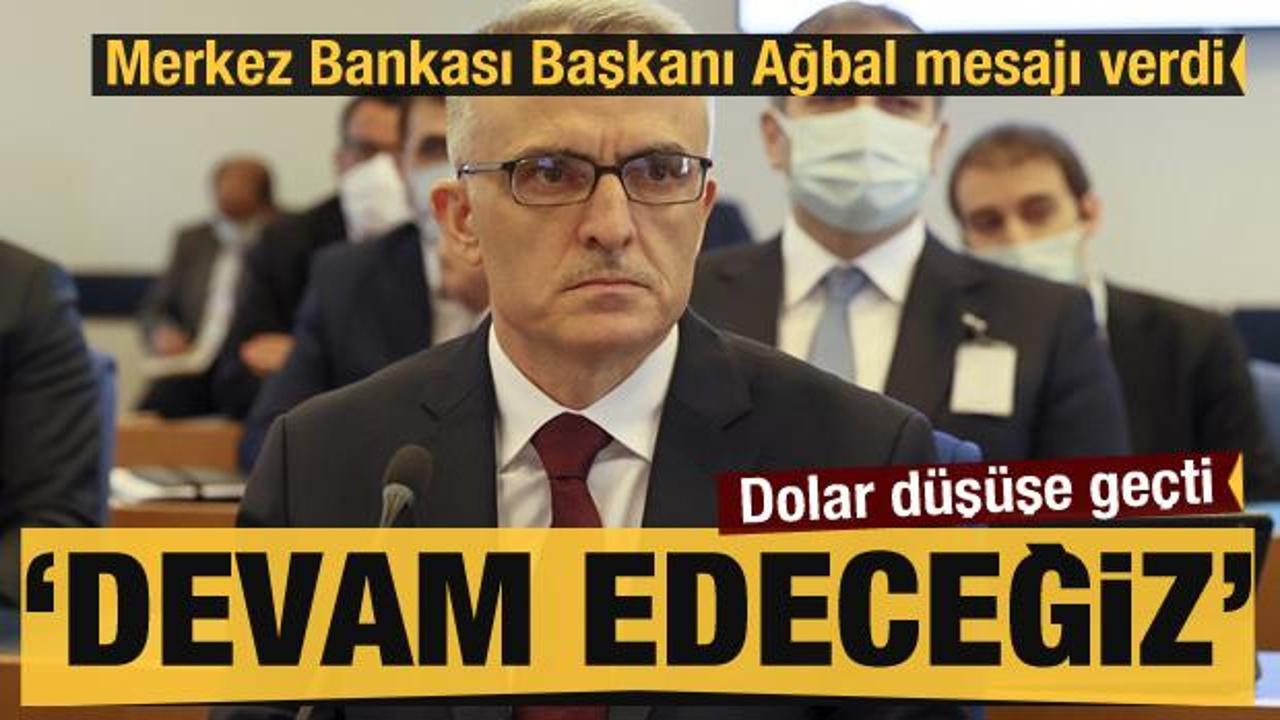 Son dakika haberi: TCMB Başkanı Ağbal mesajı verdi: Devam edeceğiz... Dolar düşüşe geçti