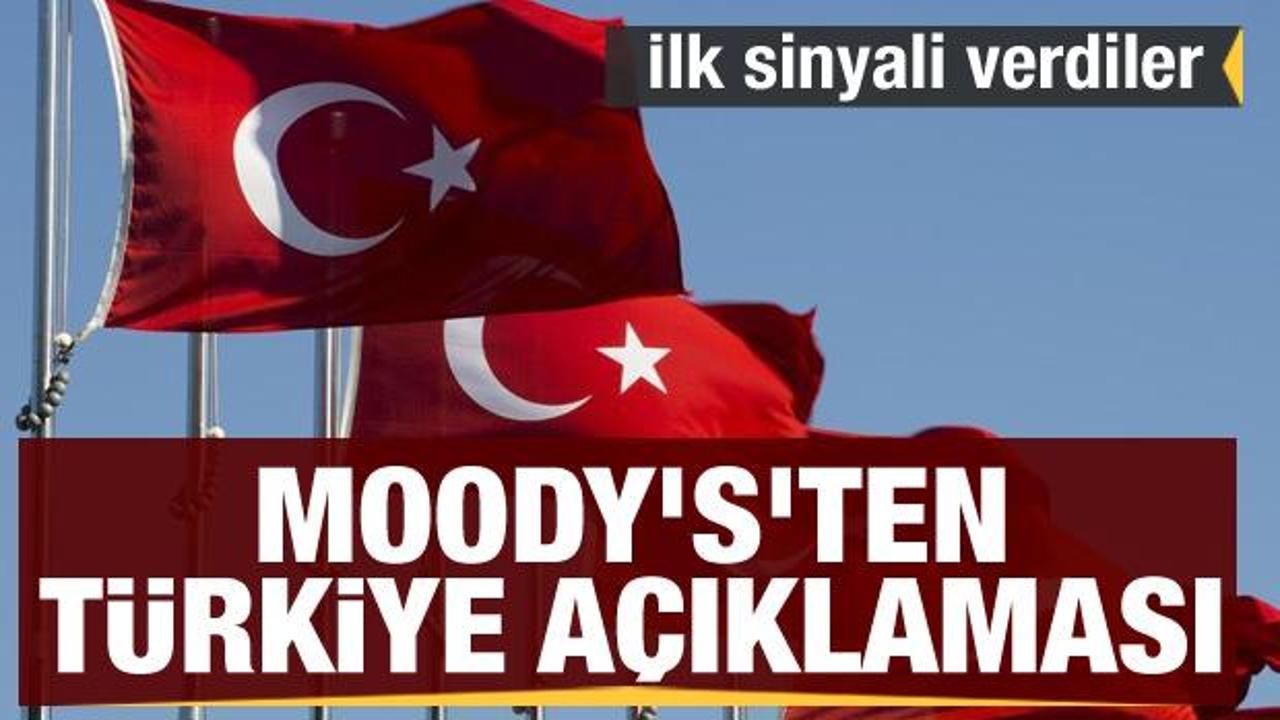 Son dakika: Moody's'ten Türkiye açıklaması: İlk sinyali verdiler