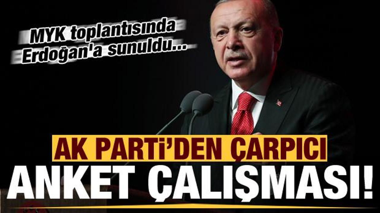 AK Parti’den dikkat çeken anket! MYK'da Başkan Erdoğan'a sunuldu...
