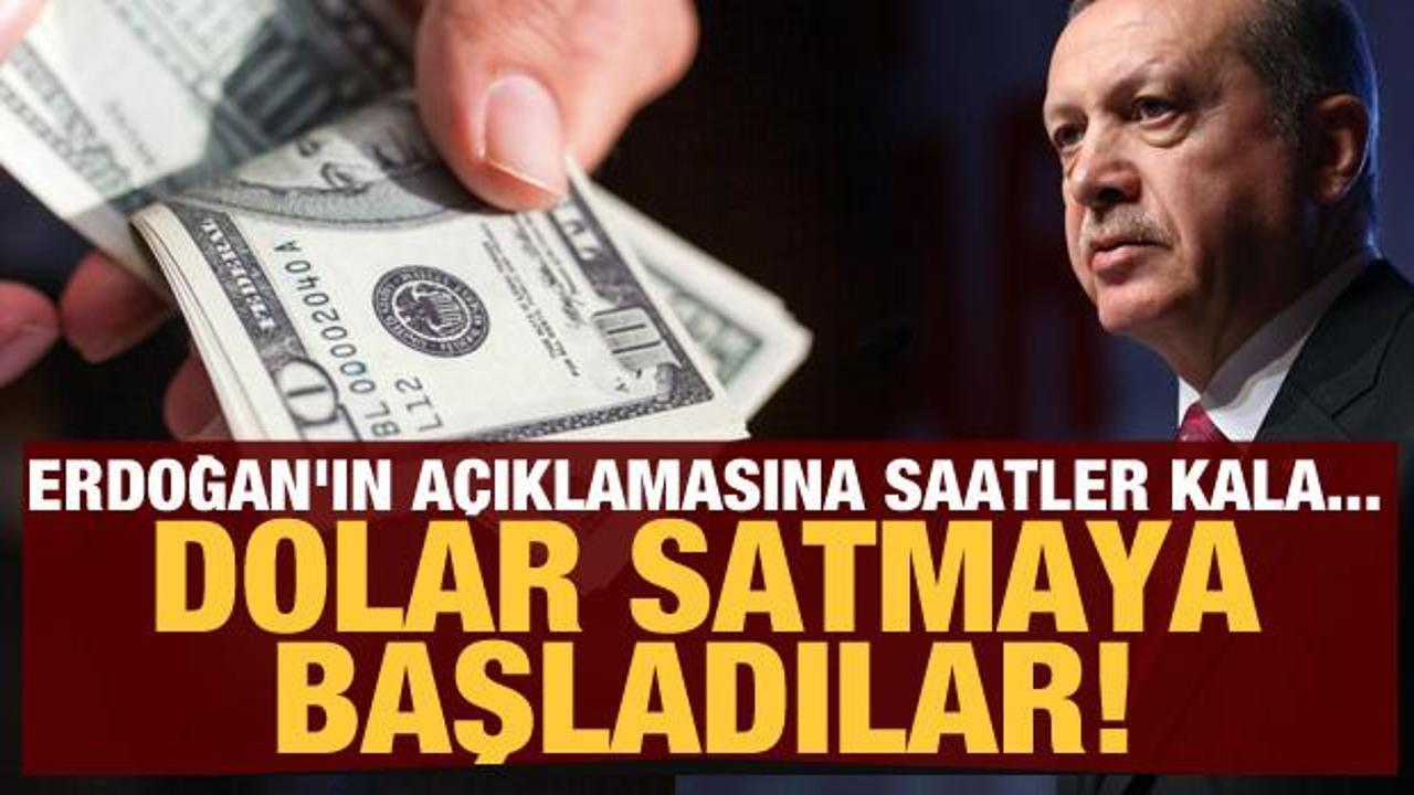 Erdoğan'ın açıklamasına saatler kala dolar satmaya başladılar! Bir bir TL'ye geçiyorlar