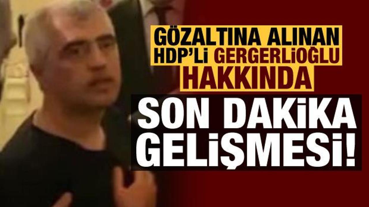 Gözaltına alınan Ömer Faruk Gergerlioğlu serbest bırakıldı!
