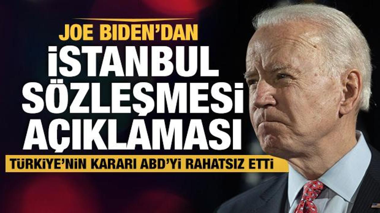 Son Dakika... Joe Biden'dan İstanbul Sözleşmesi açıklaması