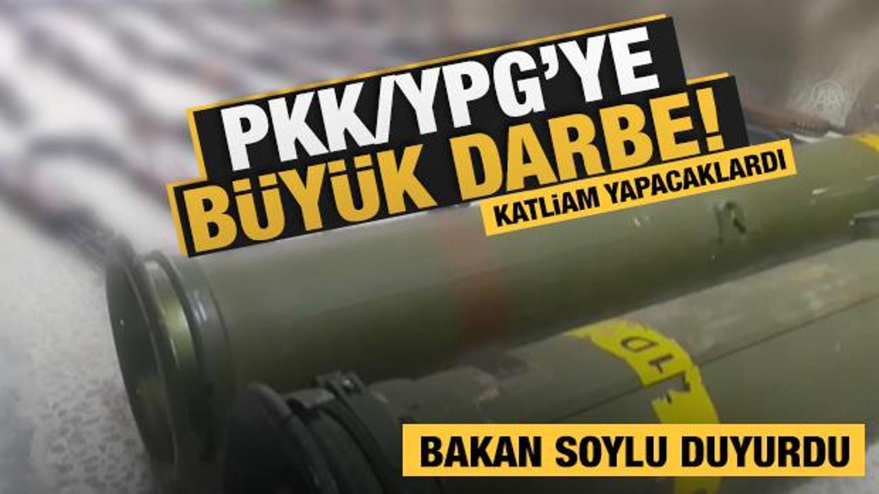 Bakan Soylu duyurdu: PKK/YPG'ye, Azez'de b&uuml;y&uuml;k darbe!