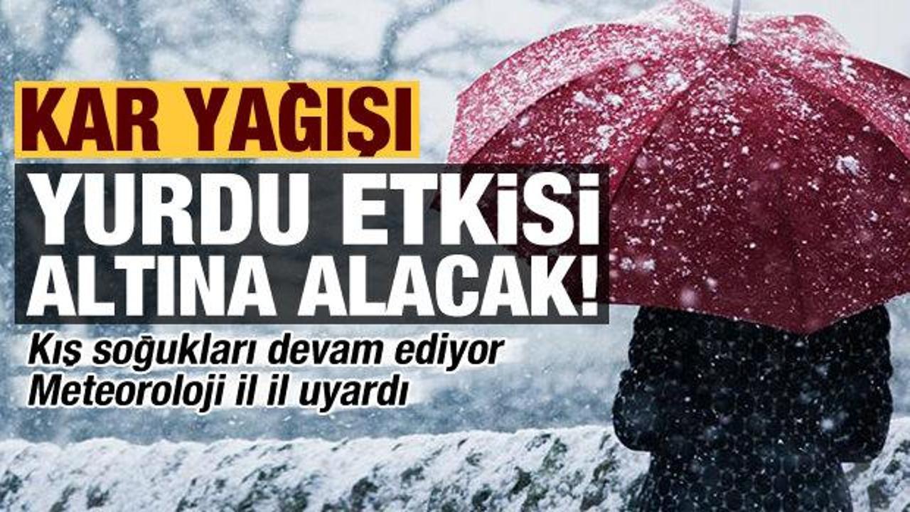 Meteoroloji İstanbul i&ccedil;in saat verip uyardı
