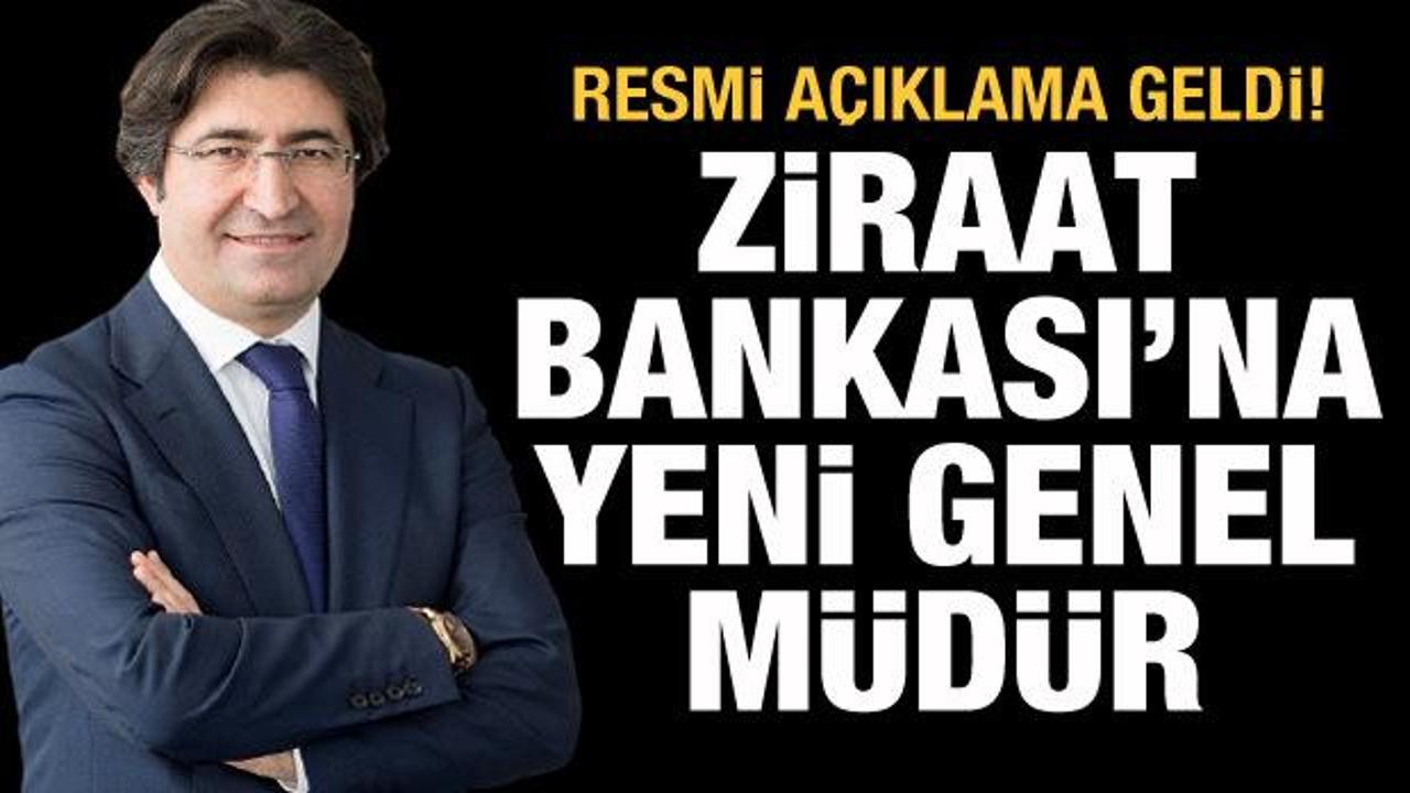 Ziraat Bankası'nın yeni genel müdürü Alpaslan Çakar oldu