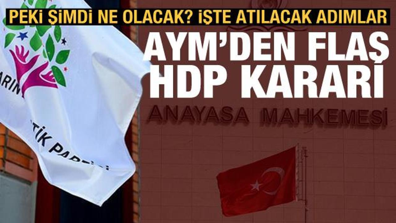 AYM, HDP iddianamesini iade etti! Peki şimdi ne olacak, işte atılacak adımlar