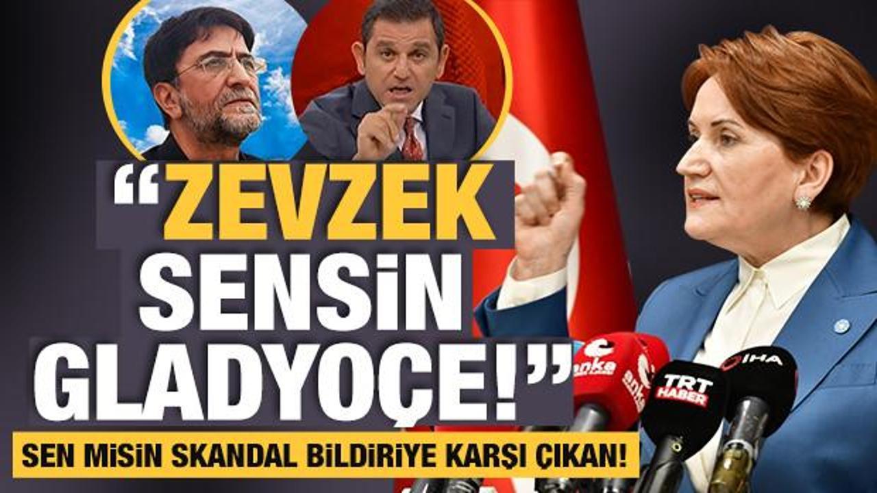 Bildiriye karşı çıkan Akşener'e ağır sözler: Zevzek sensin Gladyoçe!