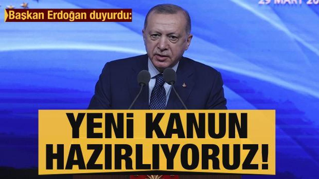 Erdoğan duyurdu: Su Kanunu hazırlıyoruz