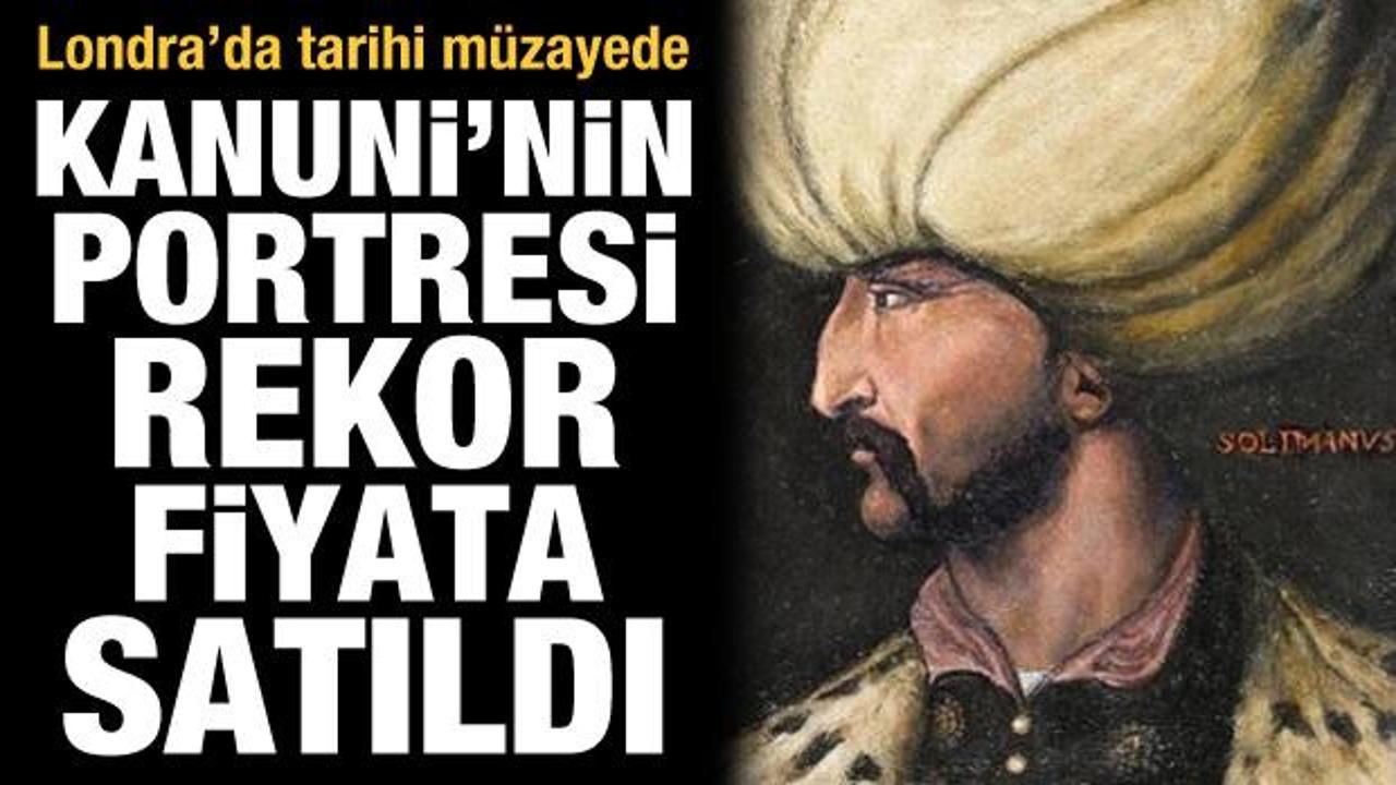 Kanuni Sultan Süleyman'ın portresi, Londra'da rekor fiyata satıldı