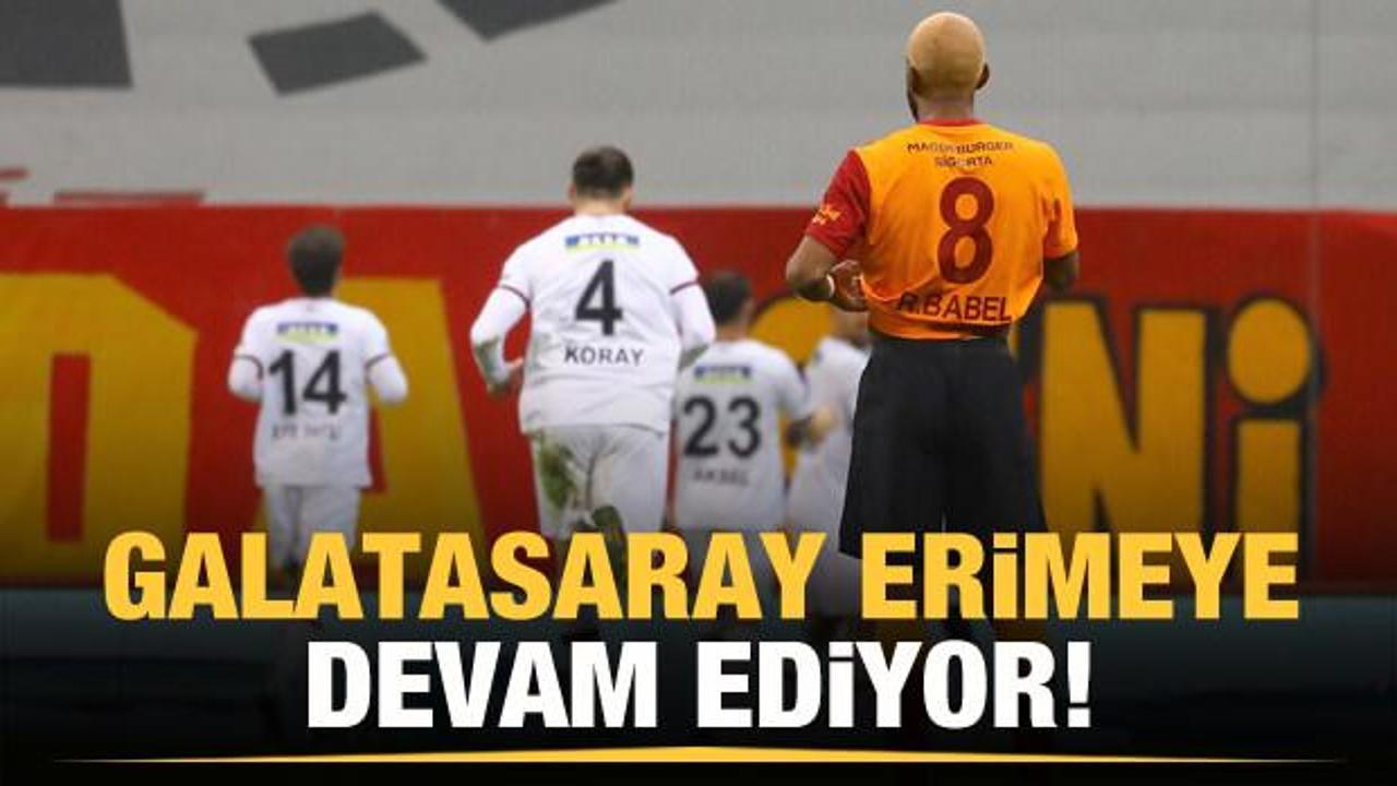 Galatasaray'a zirve yarışında ağır darbe!