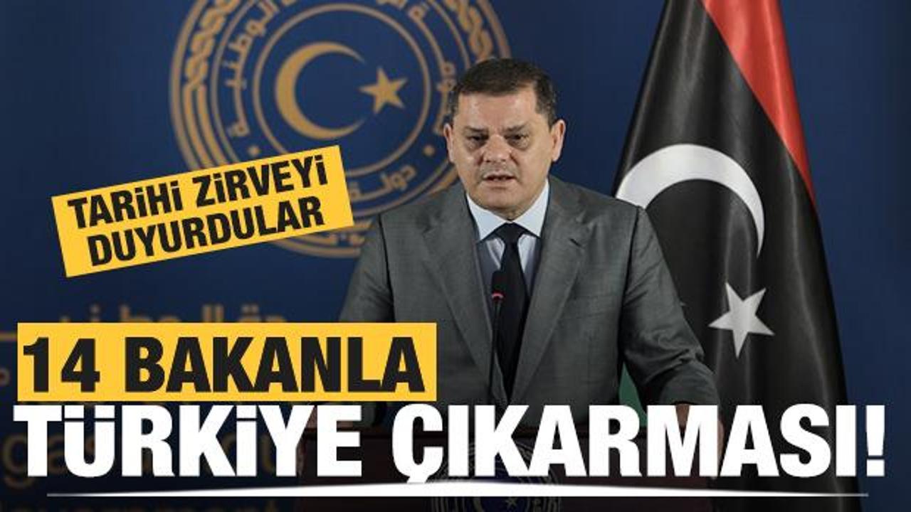 Libya Başbakanı Dibeybe, heyetindeki 14 bakanla Türkiye'ye geliyor