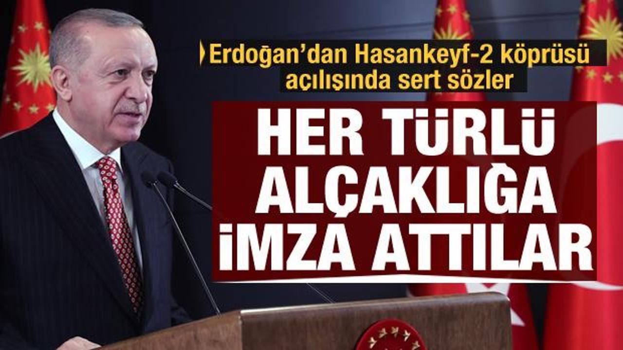 Erdoğan'dan sert sözler: Her türlü alçaklığa imza attılar