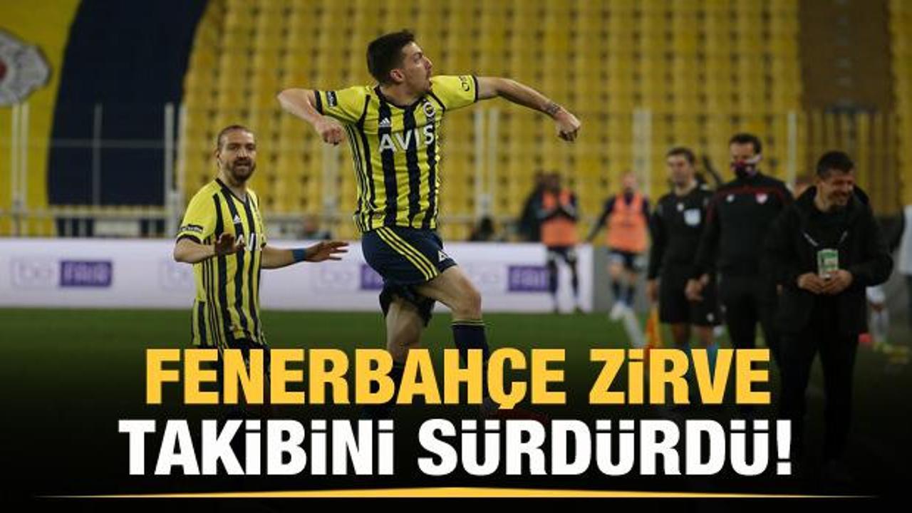 Fenerbahçe zirve takibini sürdürdü!