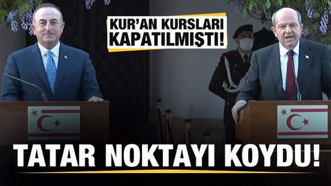 KKTC Cumhurbaşkanı Tatar'dan son dakika Kur'an Kursu açıklaması
