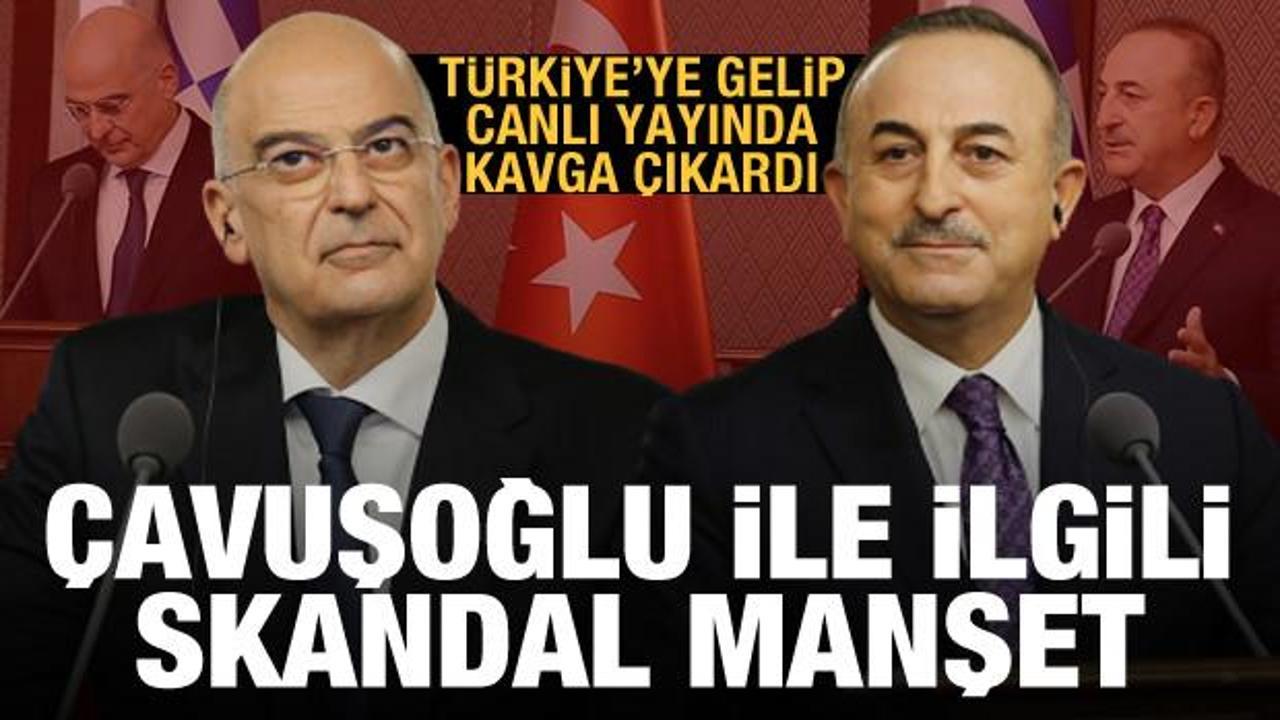 Türkiye'ye gelip kavga çıkardı! Çavuşoğlu ile ilgili skandal manşet