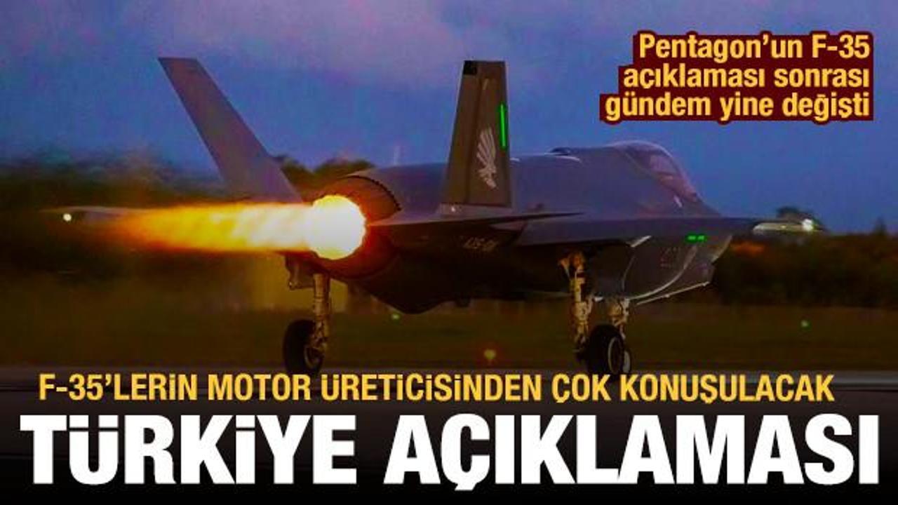 F-35'lerin motor üreticisi: Türkiye'nin projeden çıkarılması motor maliyetini artırdı