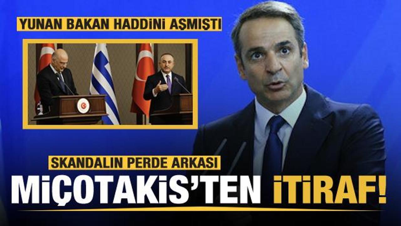 Skandalın ardından Miçotakis'ten açıklama! itiraf etti