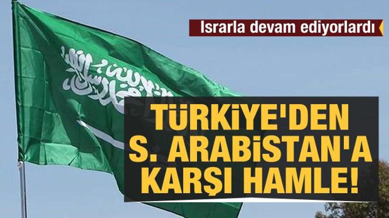 Türkiye'den Suudi Arabistan'a karşı hamle!
