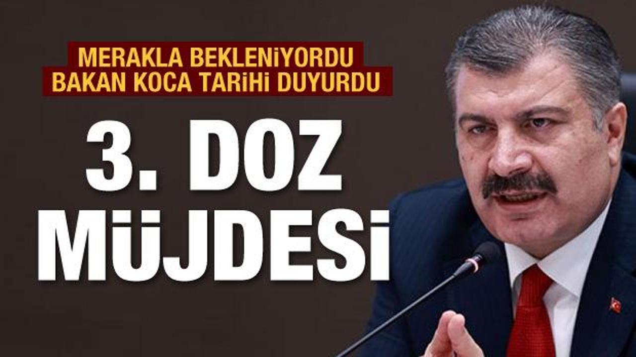 Bakan Koca a&ccedil;ıkladı: ​&Uuml;&ccedil;&uuml;nc&uuml; doz yerli olacak