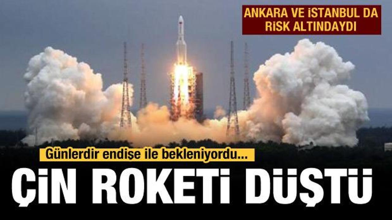 &Ccedil;in'in kontrolden &ccedil;ıkan roketi Maldivler yakınlarına d&uuml;şt&uuml;