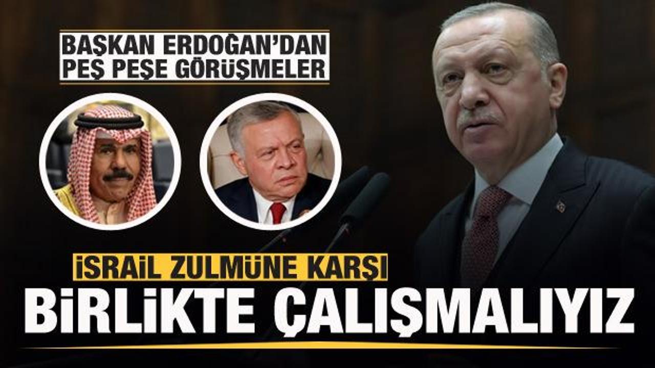 Başkan Erdoğan'dan peş peşe 'Mescid-i Aksa' görüşmesi