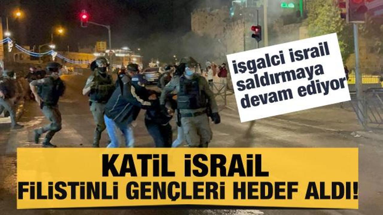 İsrail polisi, Mescid-i Aksa&rsquo;da Filistinli gen&ccedil;lere saldırdı