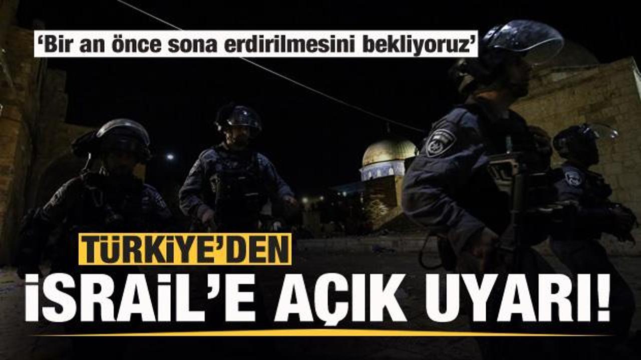 Son dakika: Türkiye'den İsrail'e uyarı!
