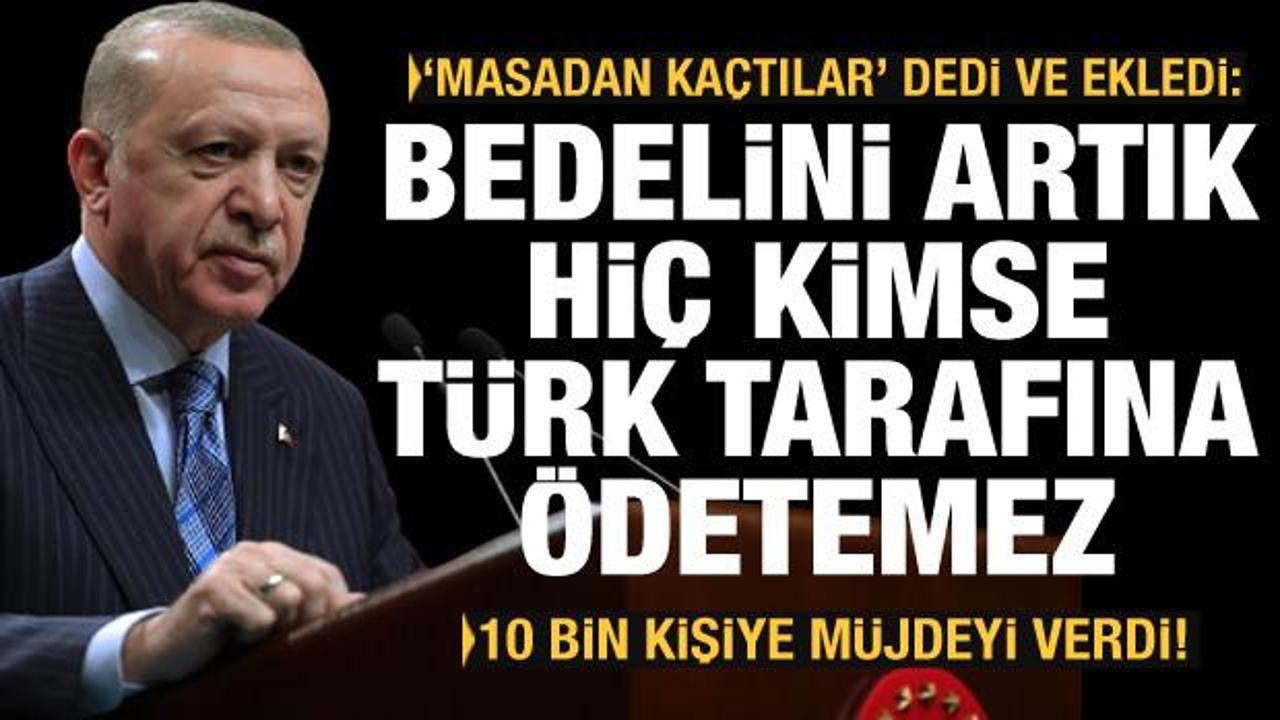 Erdoğan'dan Kıbrıs açıklaması: Bedelini artık hiç kimse Türk tarafına ödetemez