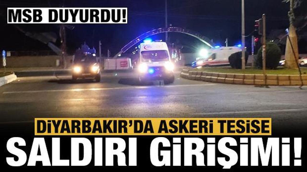 Son dakika: Diyarbakır'da askeri tesise saldırı girişimi