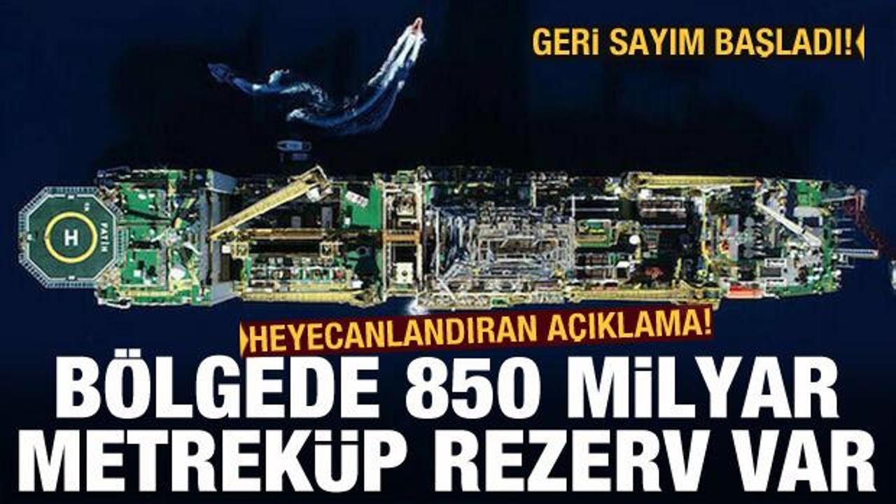Heyecanlandıran a&ccedil;ıklama: 850 milyar metrek&uuml;p rezerv var
