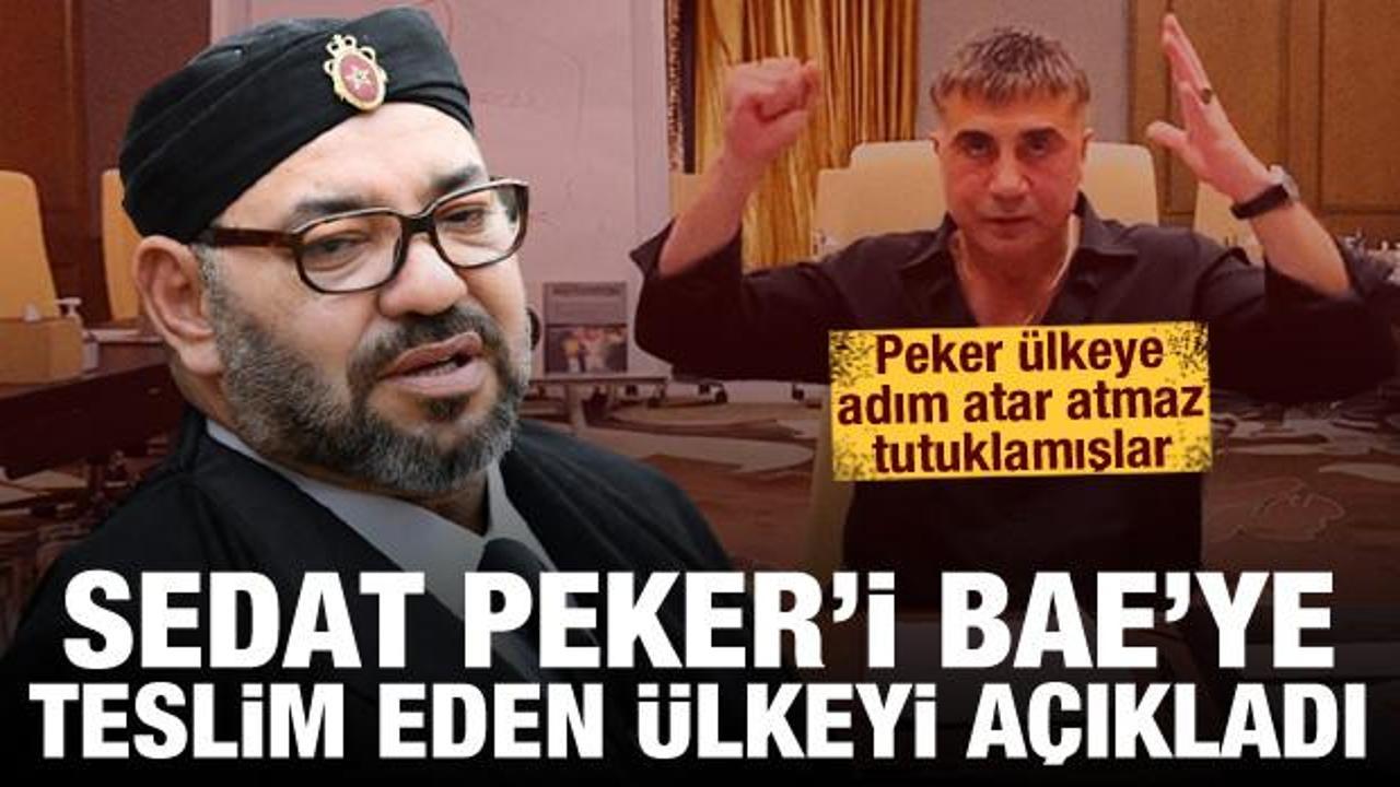 Sedat Peker'i tutuklayıp BAE'ye teslim eden ülkeyi açıkladı