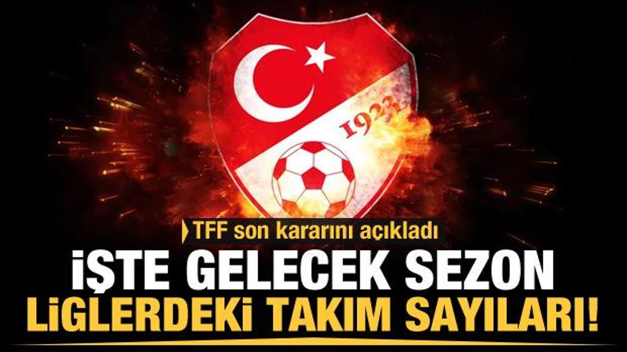 Türkiye Futbol Federasyonu ligleri tescil etti!