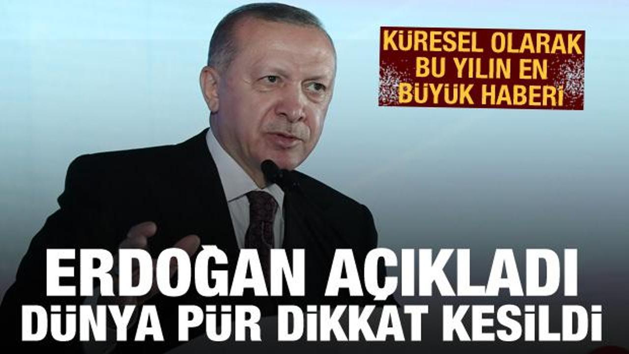 Erdoğan'ın 135 milyar metreküplük doğal gaz müjdesi dünya basınında