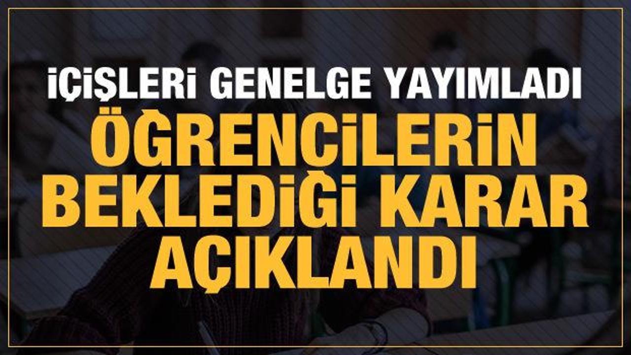 Son dakika haberi: İçişleri Bakanlığı'ndan 81 ile LGS genelgesi