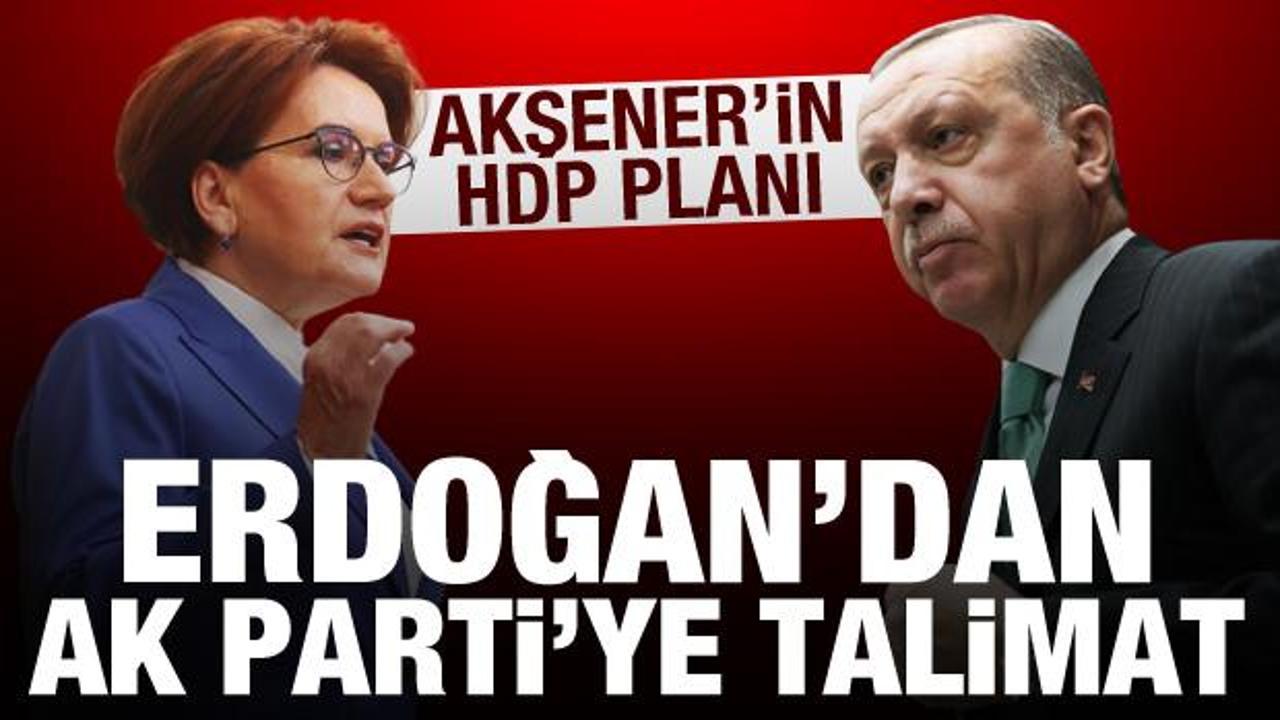 Akşener'in HDP planı! Erdoğan'dan AK Parti'ye talimat