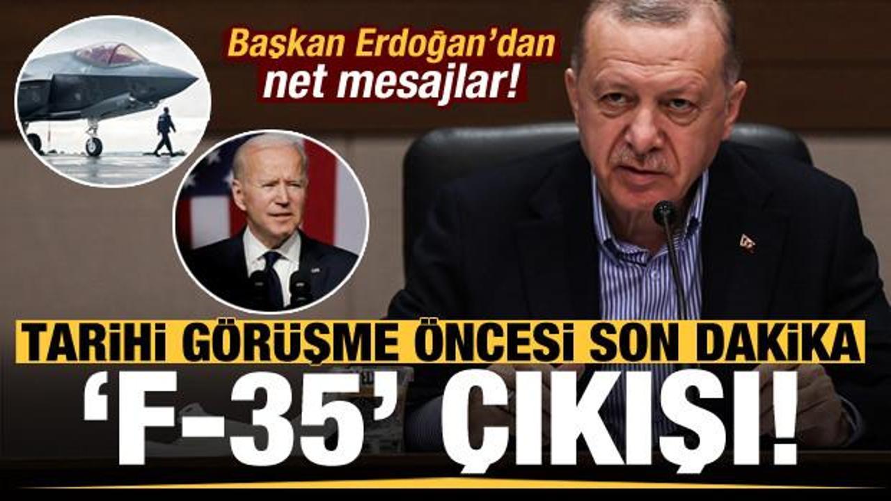 Başkan Erdoğan'dan kritik görüşme öncesi son dakika Biden açıklaması!