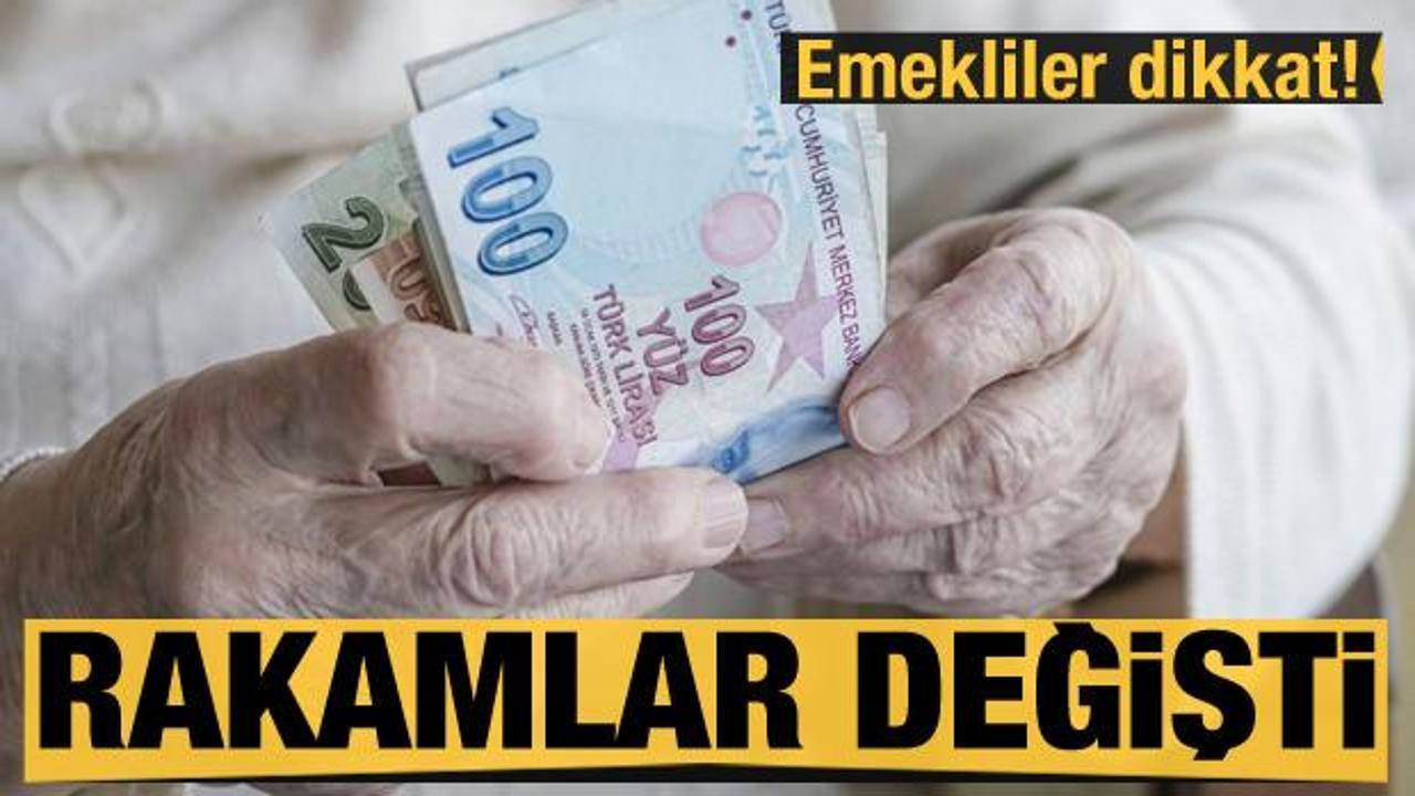 Milyonlarca emekliye m&uuml;jde! Rakamlar değişti