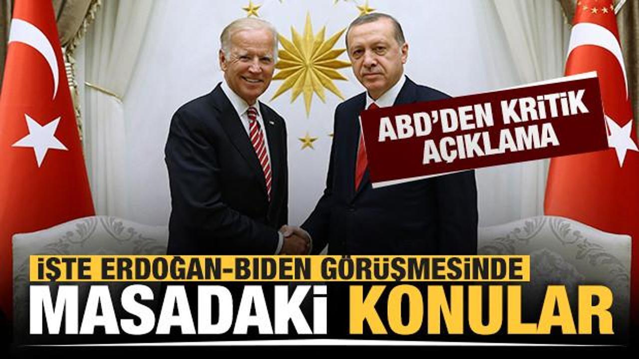 Son Dakika... ABD'den Erdoğan-Biden görüşmesiyle ilgili açıklama
