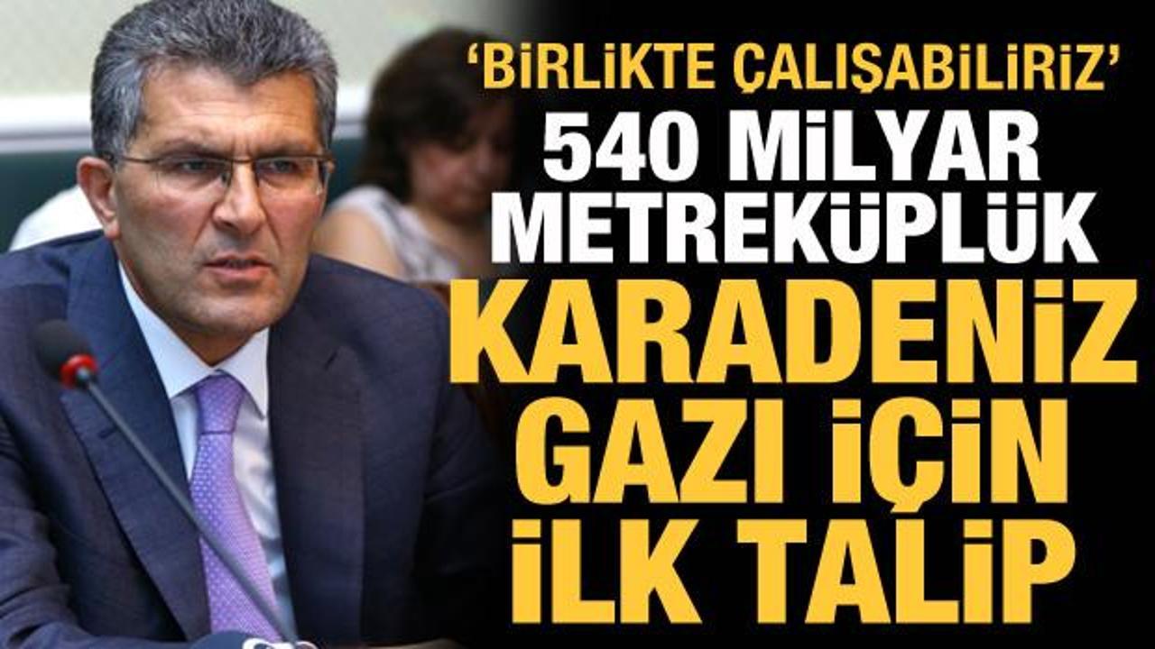 540 milyar metreküplük Karadeniz gazı için ilk talip: Birlikte çıkarabiliriz