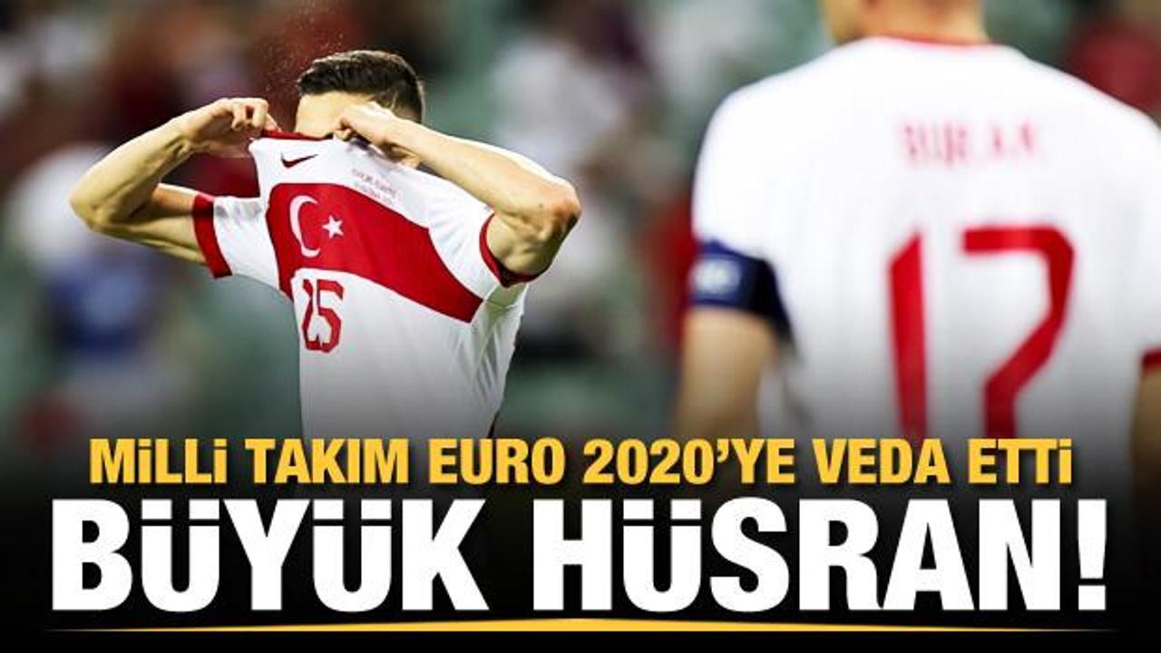 A Milli Takım EURO 2020'ye veda etti