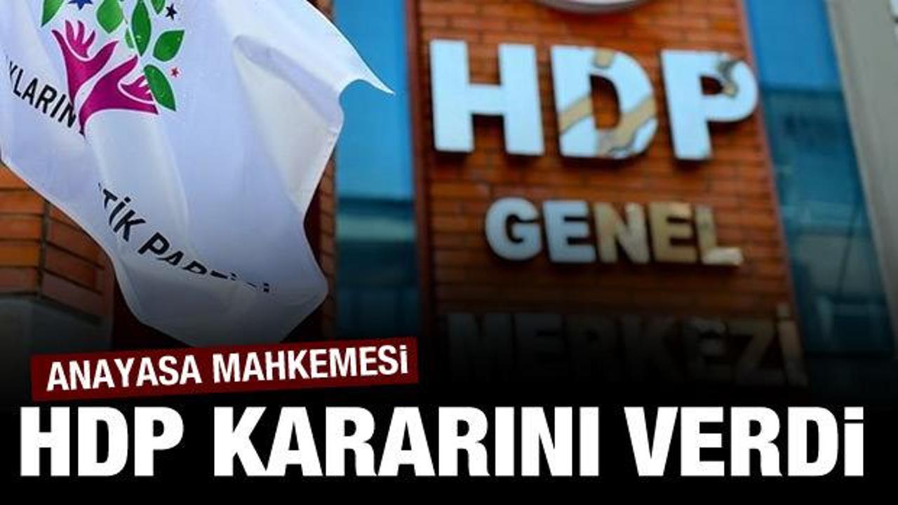 AYM, HDP'yi kapatma iddianamesini kabul etti