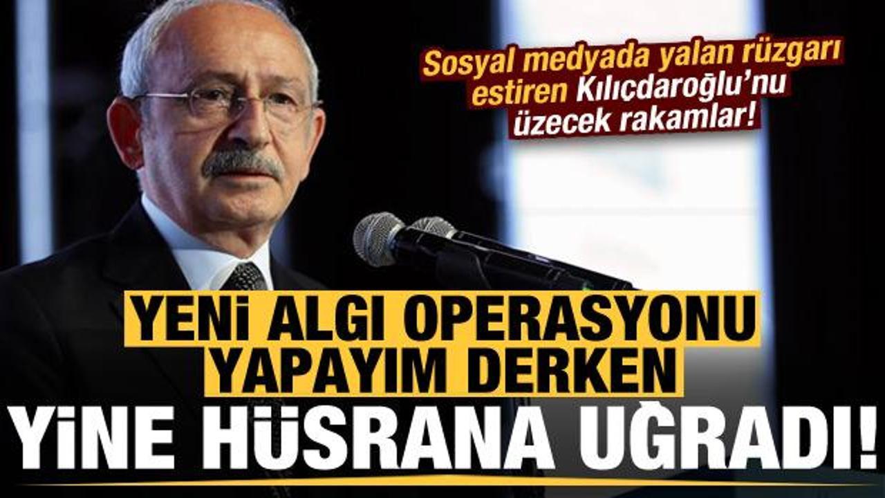 Kılıçdaroğlu, yeni algı operasyonu yapayım derken yine hüsrana uğradı! Bu kez rakamlar...