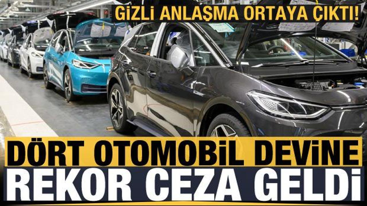 Alman otomobil devlerine rekor ceza! Volkswagen, BMW...