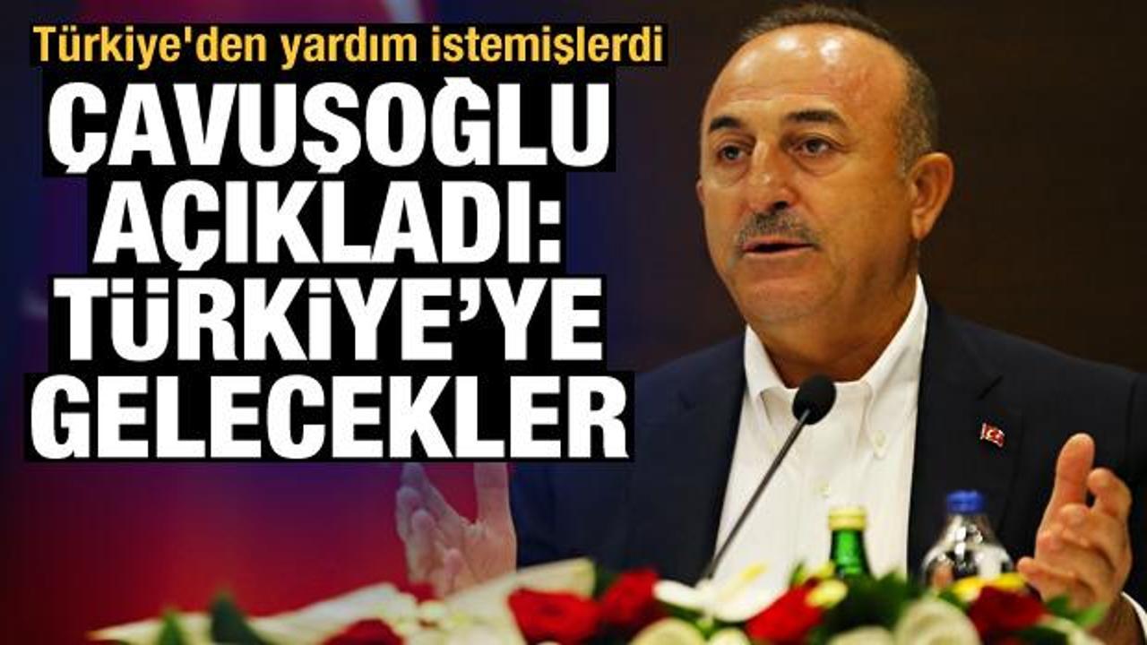 Çavuşoğlu açıkladı: Türkiye'den mülteci konusunda yardım alacaklar