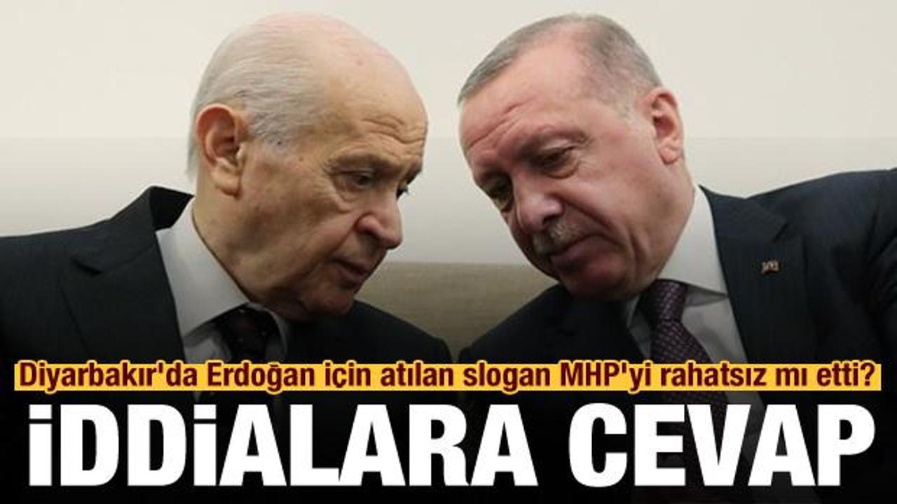 Diyarbakır'da Erdoğan için atılan slogan MHP'yi rahatsız mı etti? İddialara cevap