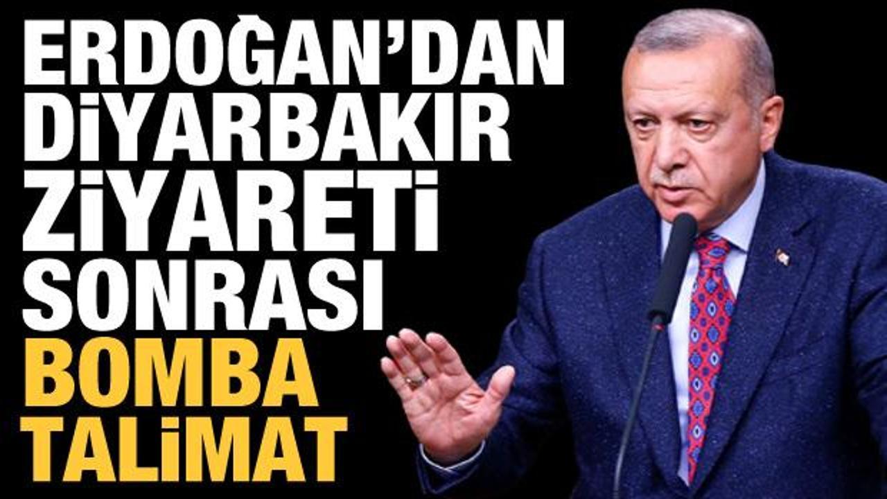 Erdoğan'dan dikkat çeken Diyarbakır ve Kanal İstanbul talimatı