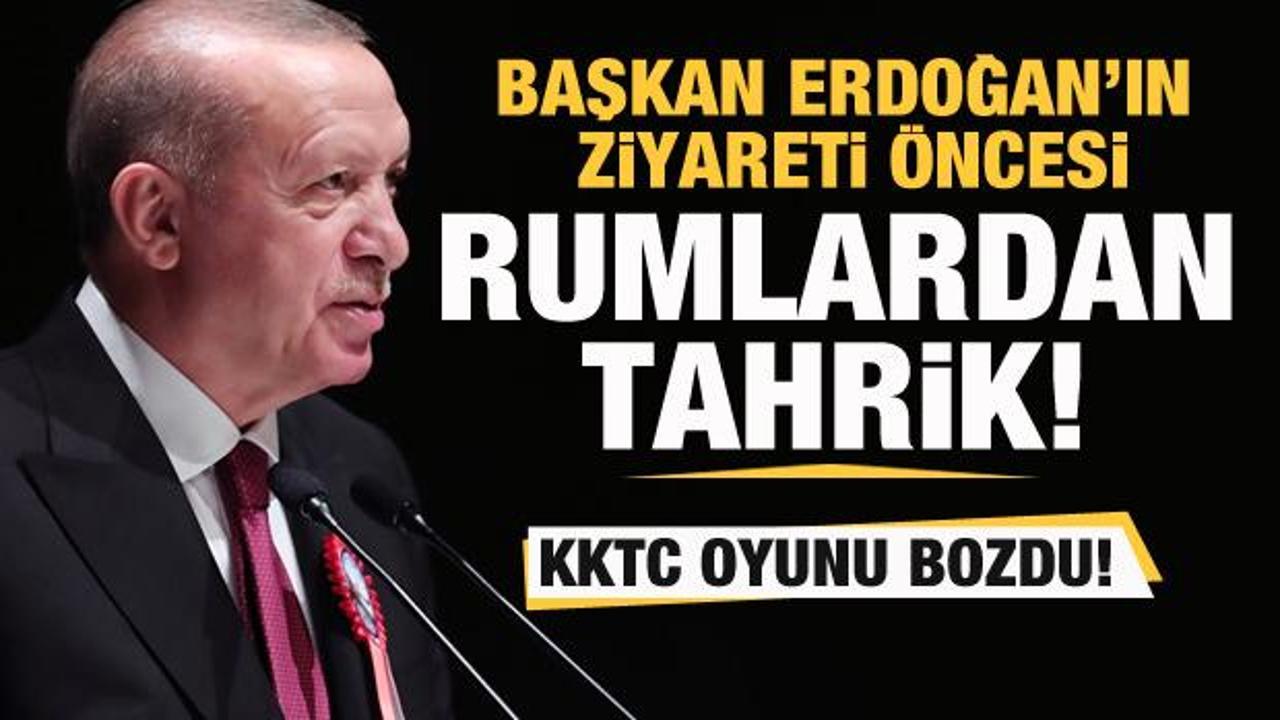 Rumlardan Başkan Erdoğan’ın ziyareti öncesi tahrik