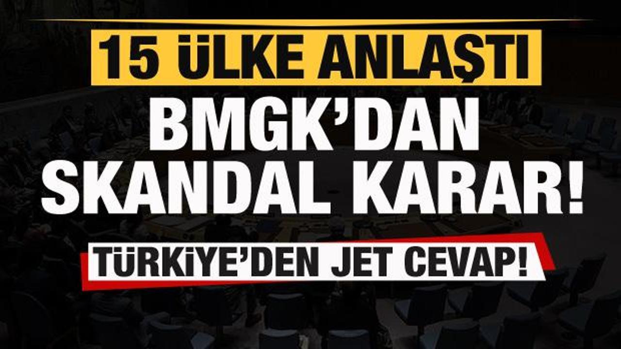 15 ülke anlaştı! BMGK'da skandal karar! Türkiye'den jet yanıt!