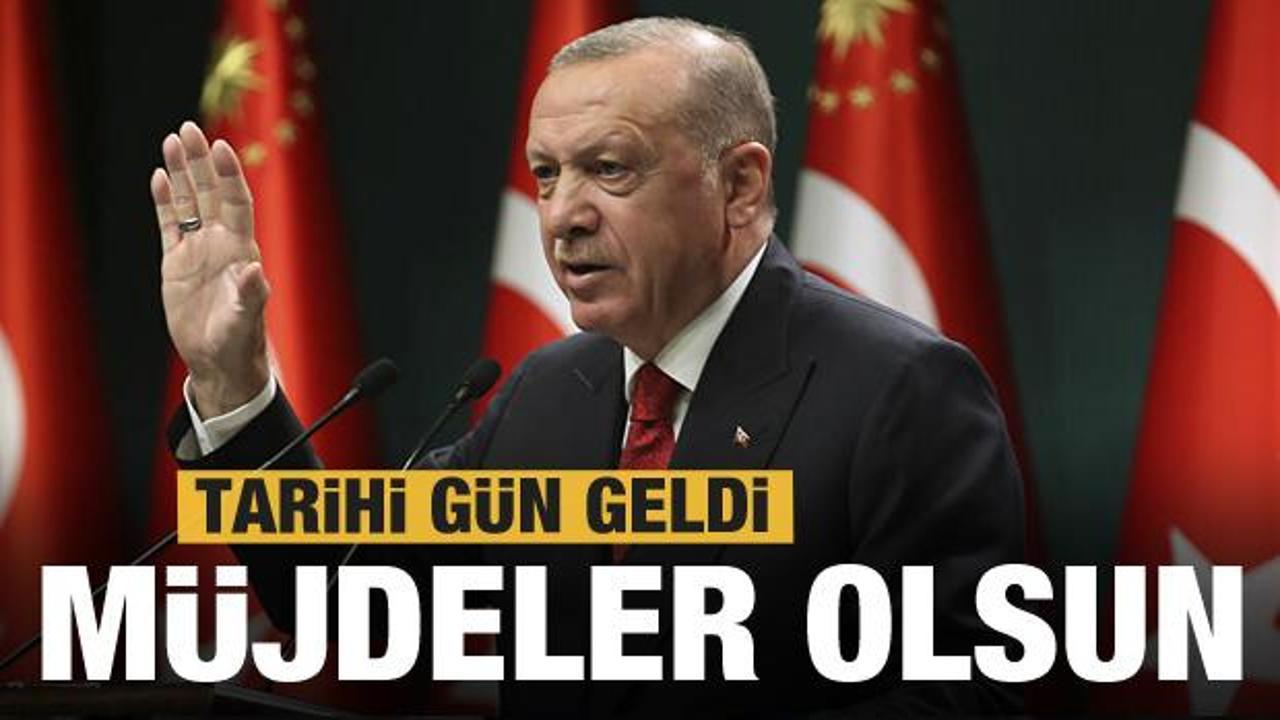 Son dakika: Cumhurbaşkanı Erdoğan müjdeleri bugün açıklayacak